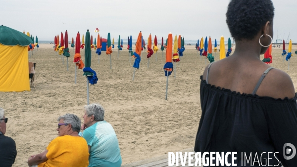 Plage de Deauville,illustration