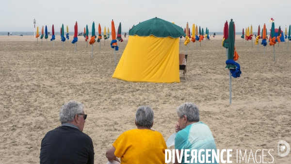 Plage de Deauville,illustration