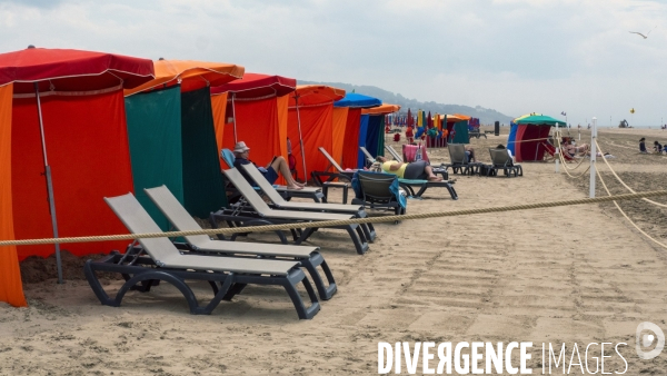 Plage de Deauville,illustration