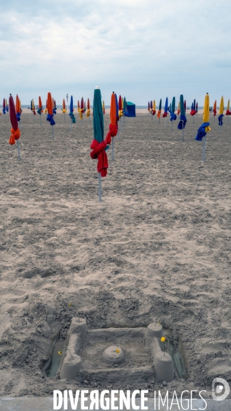 Plage de Deauville,illustration