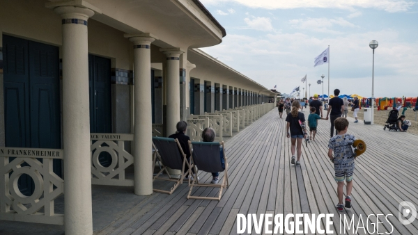 Plage de Deauville,illustration