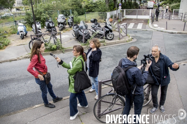 Manifestation devant Europe 1