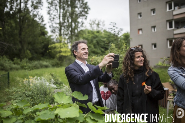 Déplacement d Eric Piolle à Clichy-sous-Bois