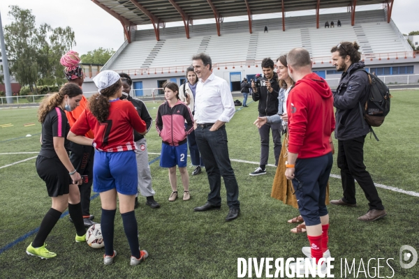 Déplacement d Eric Piolle à Clichy-sous-Bois