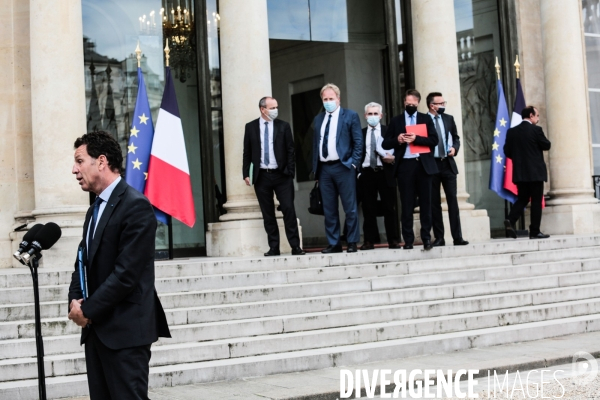 Les partenaires sociaux a l elysee