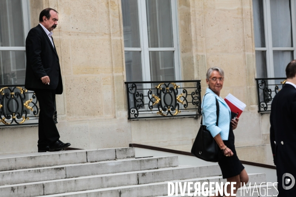 Les partenaires sociaux a l elysee