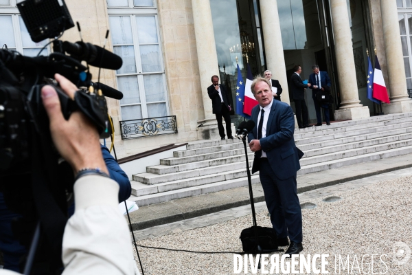 Les partenaires sociaux a l elysee