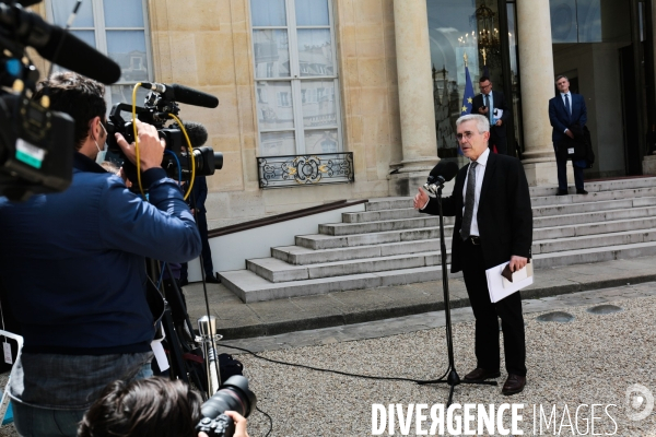 Les partenaires sociaux a l elysee