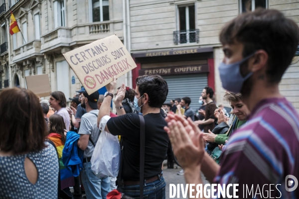 Rassemblent LGBT en hommage Samuel Luiz