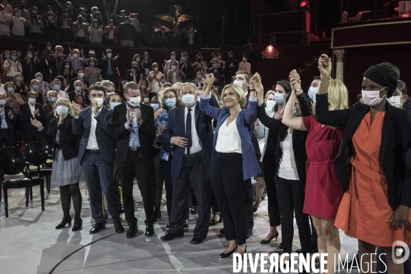 Meeting de Valerie Pecresse, elections régionales.
