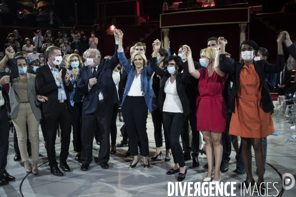Meeting de Valerie Pecresse, elections régionales.