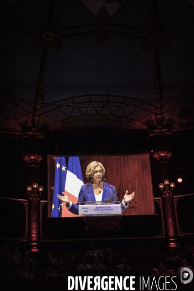 Meeting de Valerie Pecresse, elections régionales.