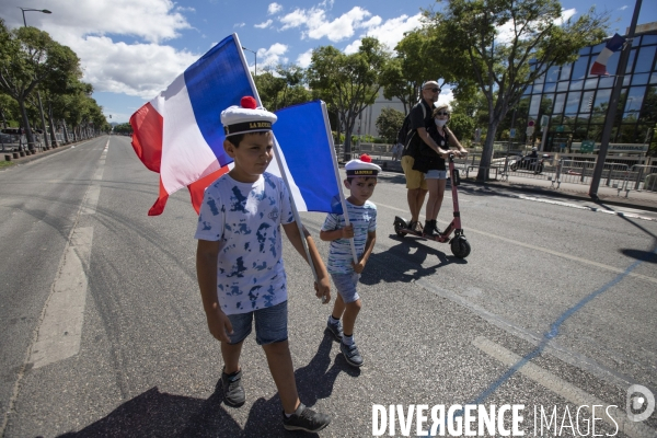 Fête nationale 2021 à Marseille, en matinée.