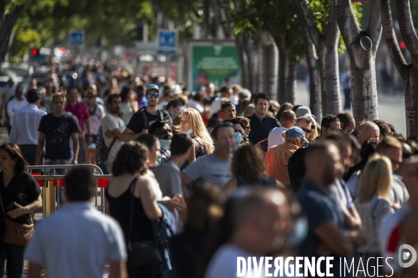 Fête nationale 2021 à Marseille, en matinée.