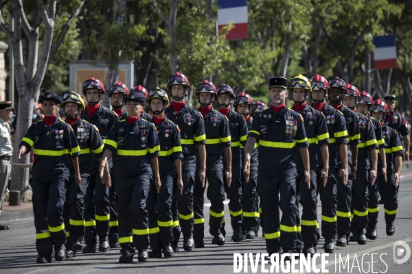 Fête nationale 2021 à Marseille, en matinée.