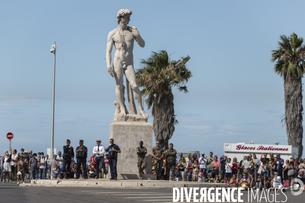 Fête nationale 2021 à Marseille, en matinée.