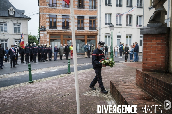 Defile et ceremonies du 14 juillet 2021 a Avesnes-sur-Helpe