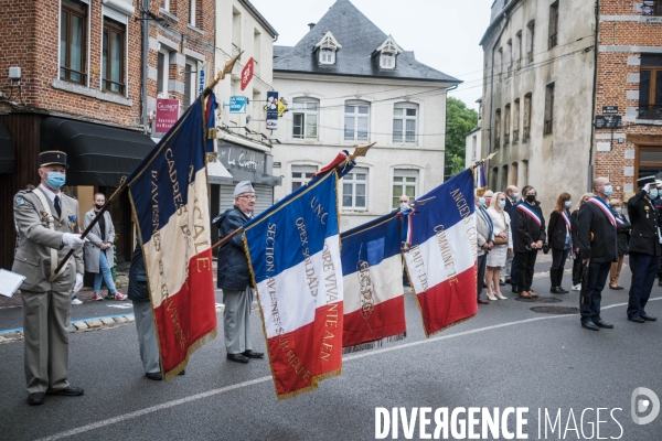 Defile et ceremonies du 14 juillet 2021 a Avesnes-sur-Helpe