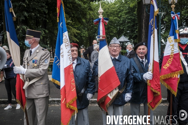 Defile et ceremonies du 14 juillet 2021 a Avesnes-sur-Helpe