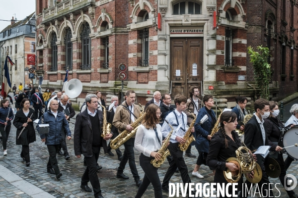 Defile et ceremonies du 14 juillet 2021 a Avesnes-sur-Helpe