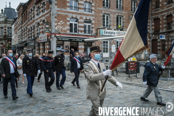 Defile et ceremonies du 14 juillet 2021 a Avesnes-sur-Helpe