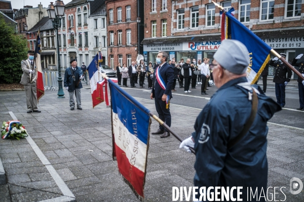 Defile et ceremonies du 14 juillet 2021 a Avesnes-sur-Helpe