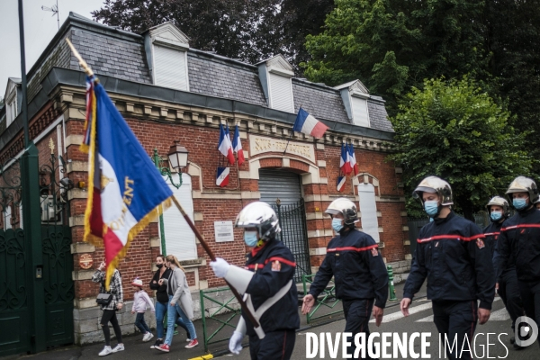 Defile et ceremonies du 14 juillet 2021 a Avesnes-sur-Helpe