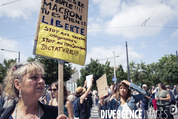 Manifestation anti-pass sanitaire Dijon