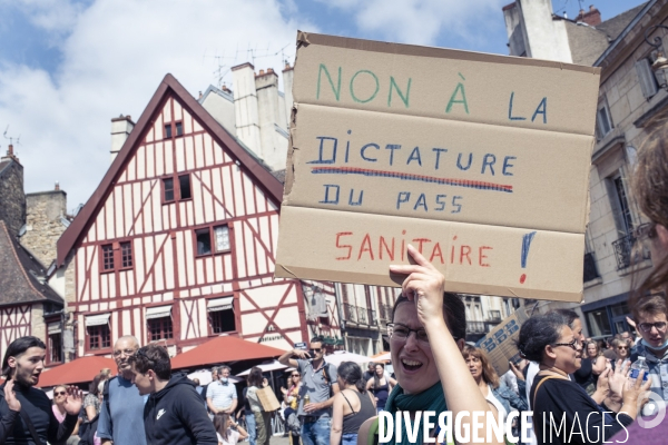 Manifestation anti-pass sanitaire Dijon