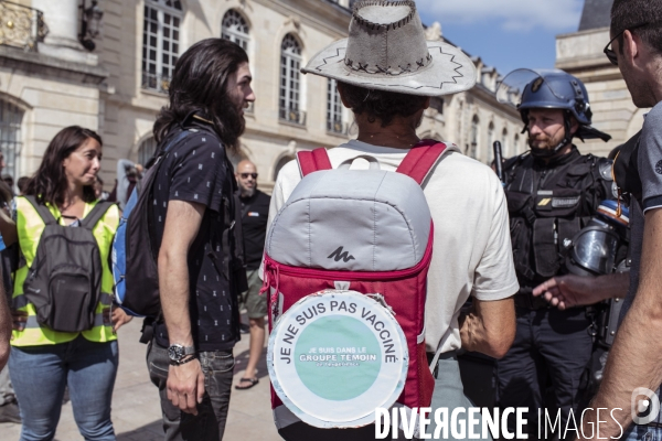 Manifestation anti-pass sanitaire Dijon