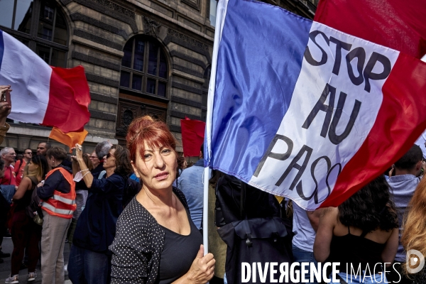 Manifestation contre le passe sanitaire à Paris