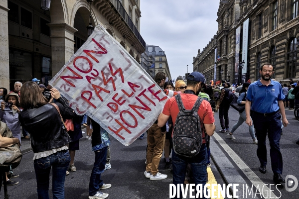 Manifestation contre le passe sanitaire à Paris