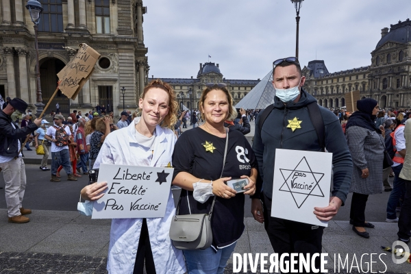 Manifestation contre le passe sanitaire à Paris