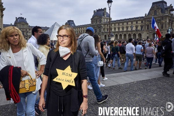 Manifestation contre le passe sanitaire à Paris