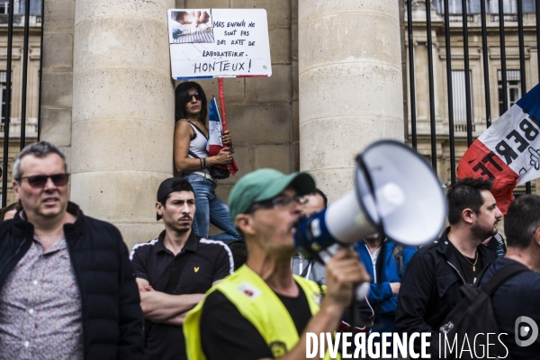 Manifestation a paris contre le pass sanitaire.