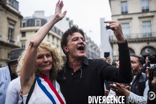 Manifestation a paris contre le pass sanitaire.