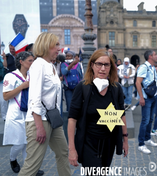 Manifestation contre le passe sanitaire à Paris