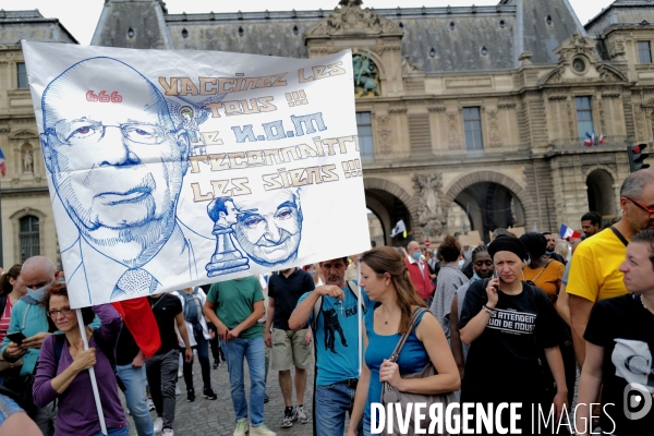 Manifestation contre le passe sanitaire à Paris