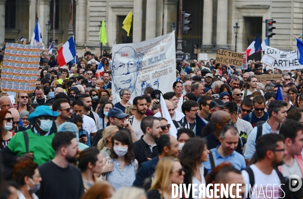 Manifestation contre le passe sanitaire à Paris