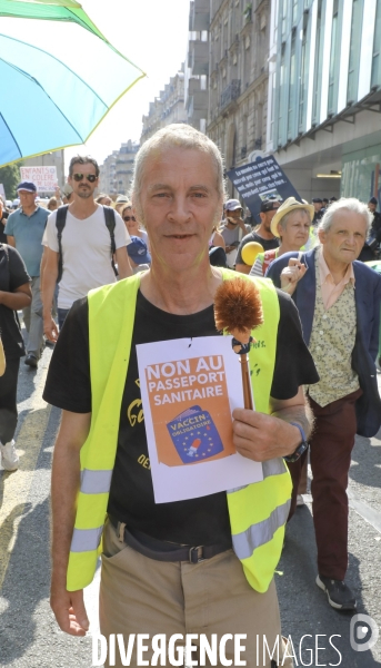 Manifestation contre le pass sanitaire a paris