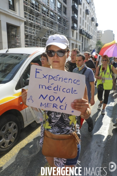 Manifestation contre le pass sanitaire a paris