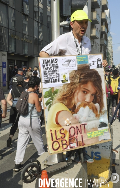 Manifestation contre le pass sanitaire a paris