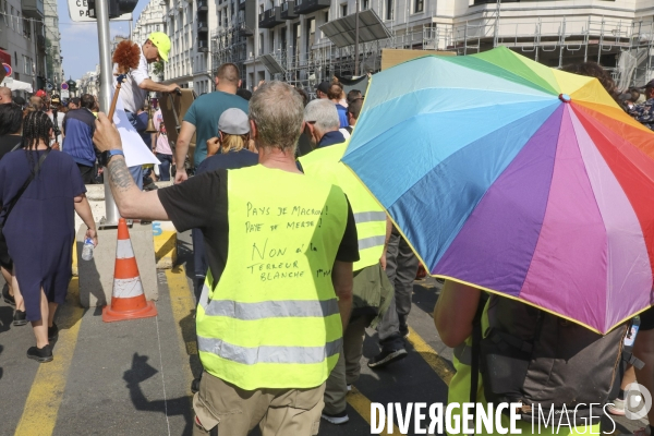 Manifestation contre le pass sanitaire a paris