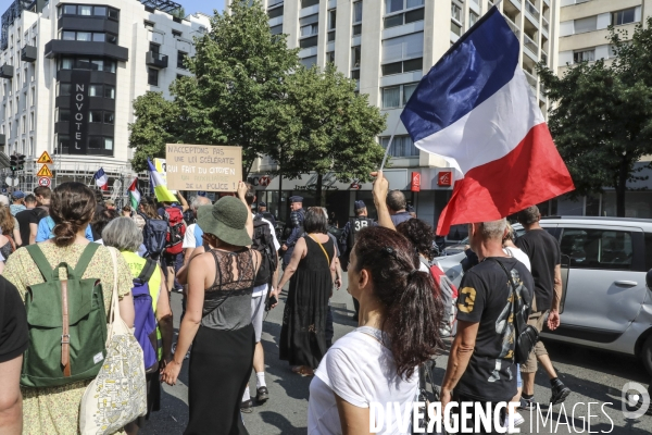 Manifestation contre le pass sanitaire a paris