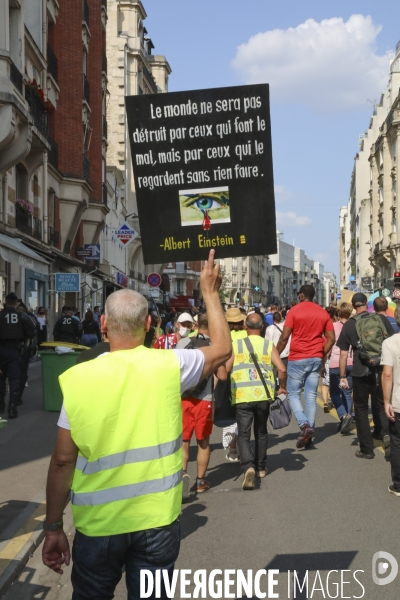 Manifestation contre le pass sanitaire a paris