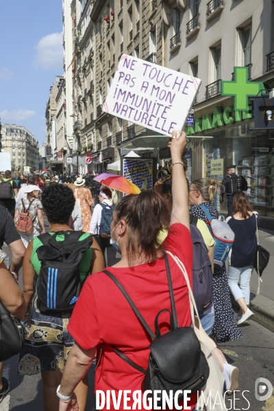 Manifestation contre le pass sanitaire a paris