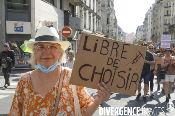 Manifestation contre le pass sanitaire a paris