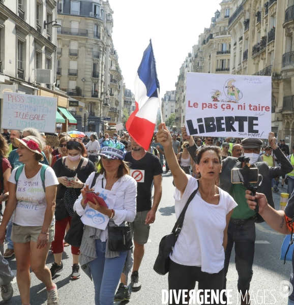 Manifestation contre le pass sanitaire a paris