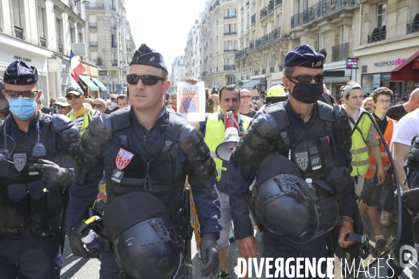 Manifestation contre le pass sanitaire a paris