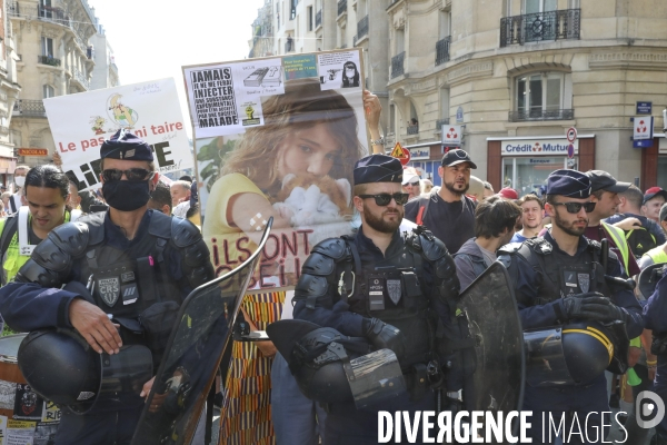 Manifestation contre le pass sanitaire a paris